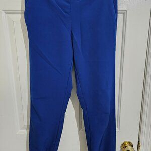 Express Cobalt Blue Ankle Pants – Slim Fit, Statement Workwear